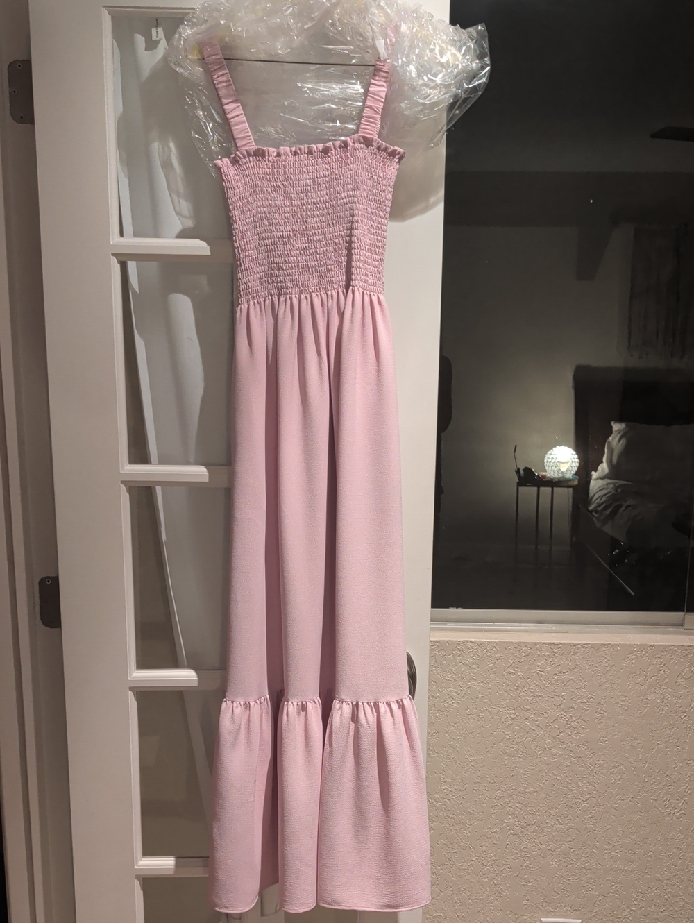 Hill House Smocked Bodice Pink Maxi Dress XS